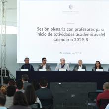 Sesión plenaria de inicio de actividades académicas para el ciclo 2019B